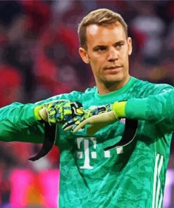 The Footballer Neuer paint by number