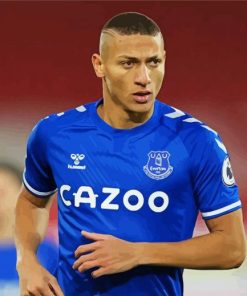 The Footballer Richarlison Everton paint by numbers