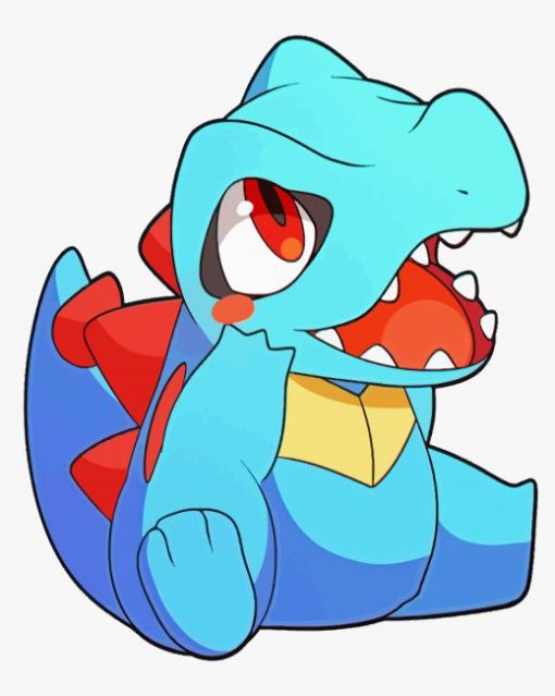 Totodile Anime paint by number