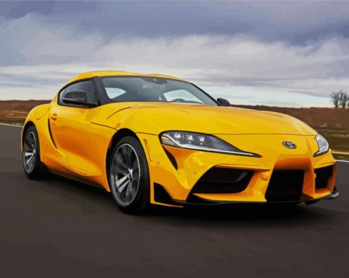 Toyota Supra Car paint by numbers