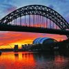 Tyne Bridge paint by number