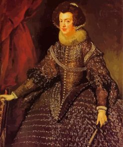 Velazquez Queen Isabella paint by number