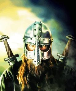 Viking Warrior paint by numbers