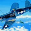 Vought F4u Corsair War Aircraft paint by numbers