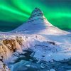 White Kirkjufell Mountain paint by numbers