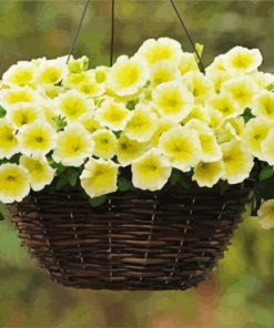 Yellow Petunia paint by number