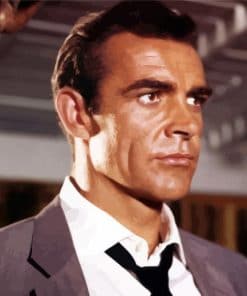 Young Sean Connery James Bond Character paint by number