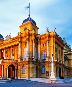 Zagreb National Theatre paint by number