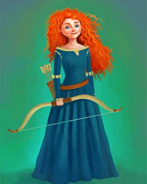 Archer Merida Princess paint by number