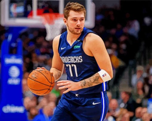 Basketball Player Luka Doncic paint by number