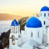 Blue Dome Church Greece paint by number