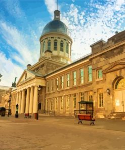 Bonsecours Market Montreal paint by number