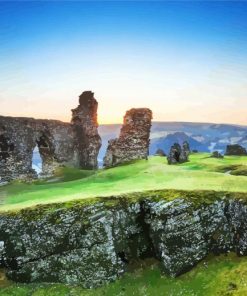 Castell Dinas Bran Llangollen paint by numbers