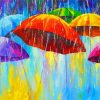 Colorful Umbrellas paint by number