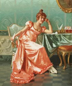 Composing A Letter Vittorio Reggianini Paint by number