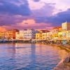 Crete Chania At Sunset paint by number