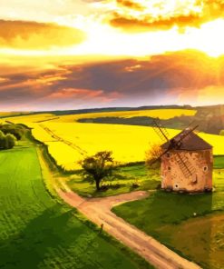 Czech Moravia Landscape paint by number