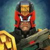 DC Judge Dredd paint by number