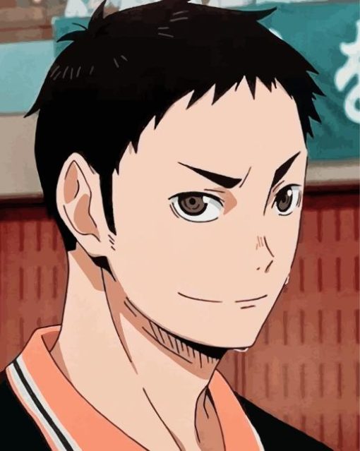 Daichi Haikyuu Anime paint by number