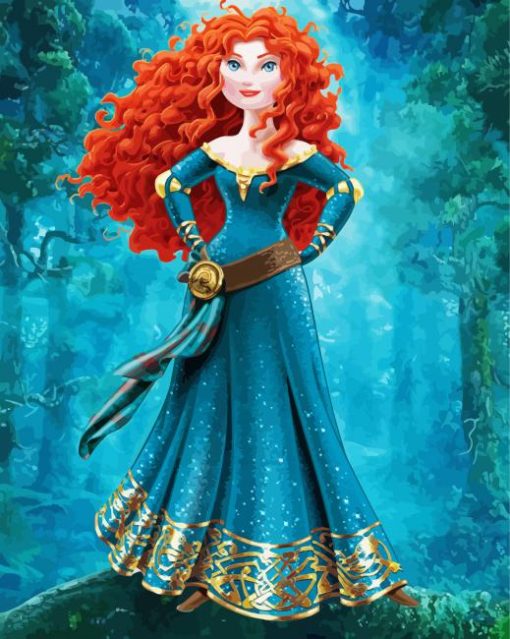 Disney Merida paint by number