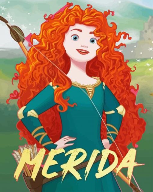 Disney Princess Merida paint by number