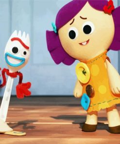 Dolly And Forky paint by number