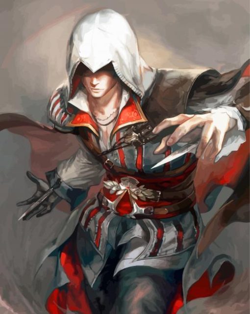 Ezio Assassin Game paint by number