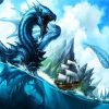 Fantasy Leviathan Sea Serpent paint by numbers