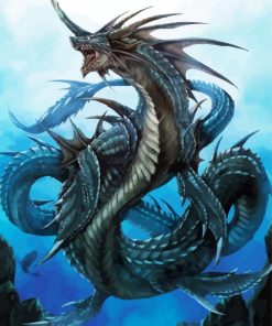 Fantasy Leviathan paint by numbers