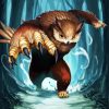 Fantasy Owlbear paint by number