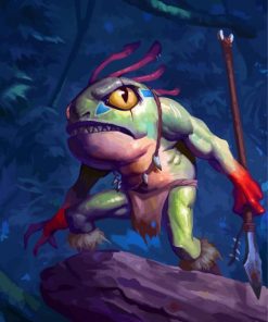 Fantasy Murloc paint by number