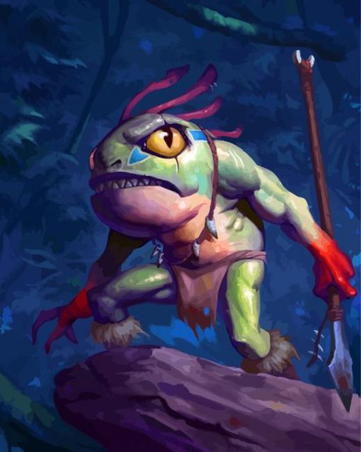 Fantasy Murloc paint by number