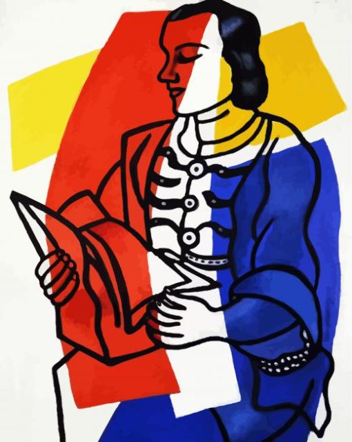 Fernand Leger Reading Art paint by numbers