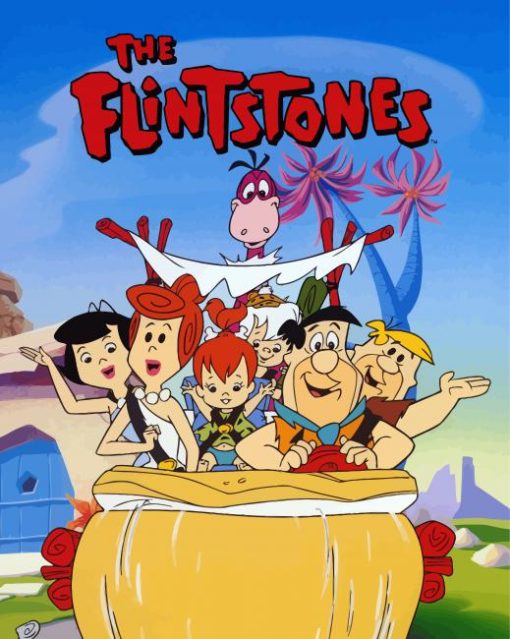 Flintstones Characters paint by numbers