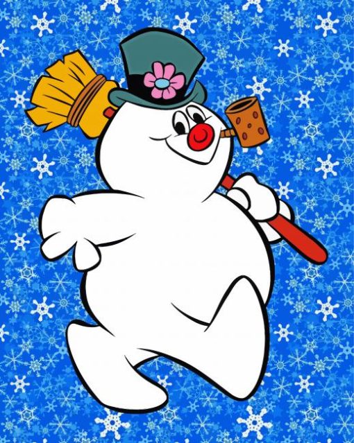 Frosty The Snowman paint by number