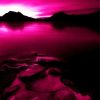 Fuchsia Landscape Silhouette paint by numbers