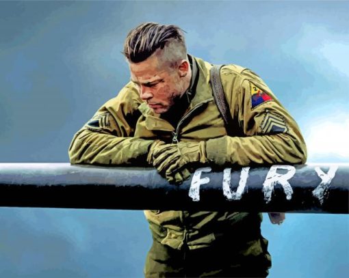 Fury Movie paint by number