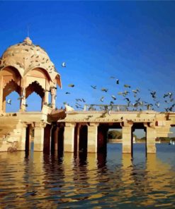 Gadisar Lake India paint by number