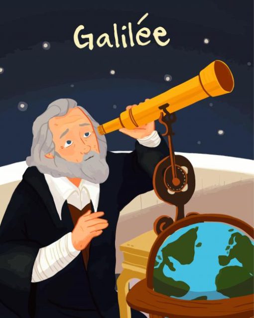 Galileo Galilei Art paint by number