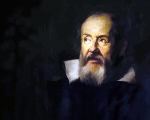 Galileo Galilei Portrait paint by number