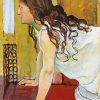 Girl At The Window Hodler Art paint by number