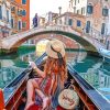 Girl On Gondola paint by number