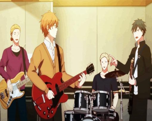 Given Anime Band paint by number