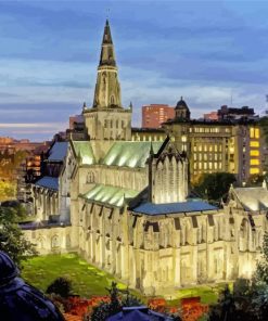 Glasgow Cathedral United Kingdom paint by number