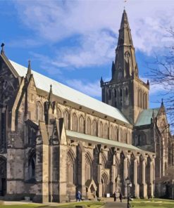 Glasgow Cathedral paint by number