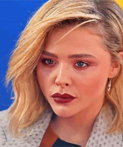 Gorgeous Chloe Grace Moretz paint by number