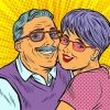 Grandparents Pop Art paint by number