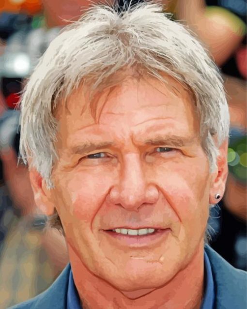 Harrison Ford Face paint by number