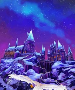 Hogwarts Castle Harry Potter paint by number