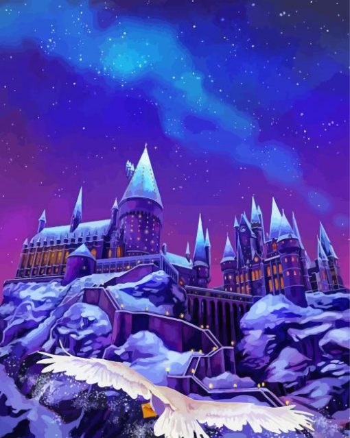 Hogwarts Castle Harry Potter paint by number